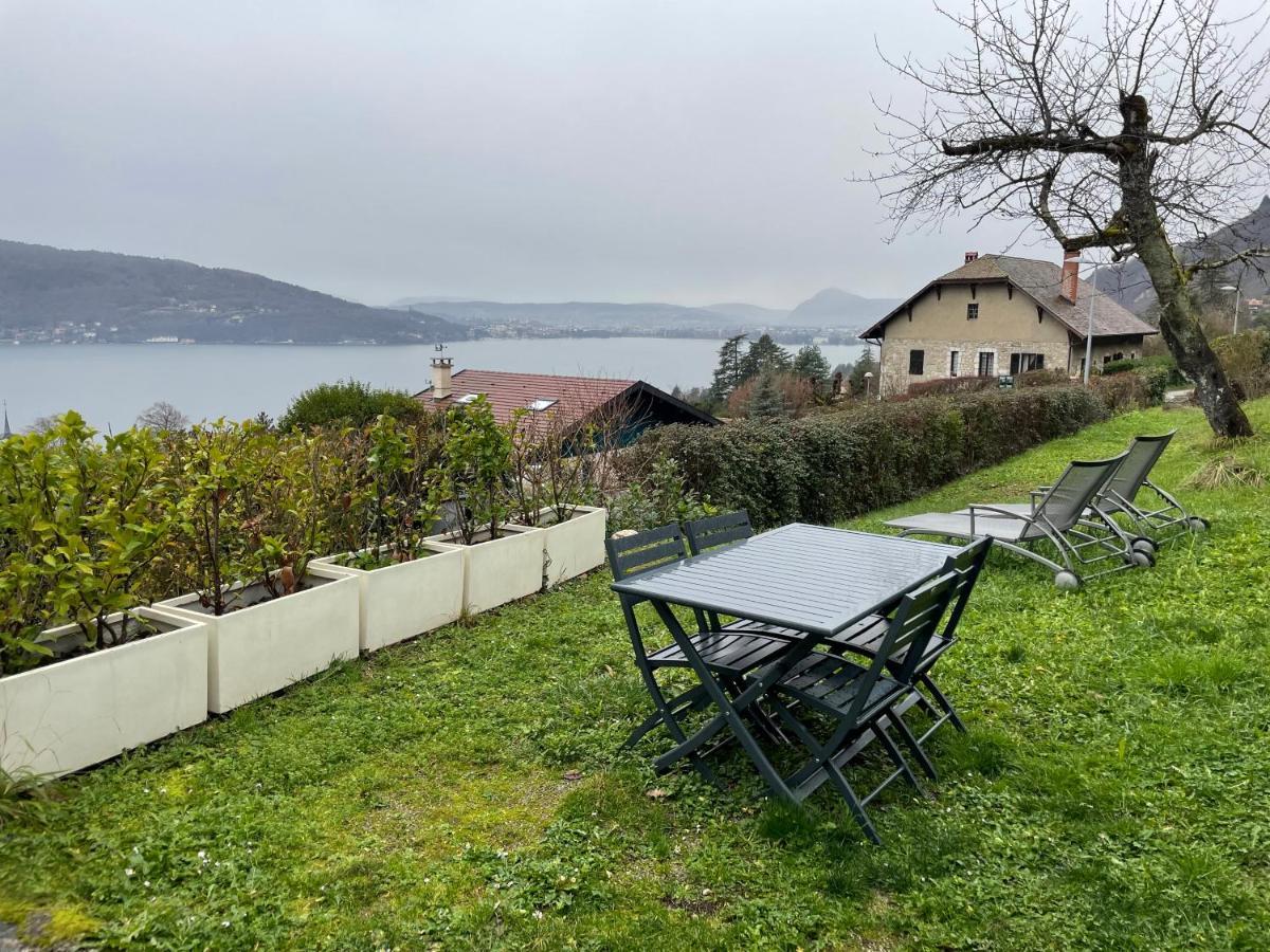 Maisonnette Vue Panoramique Lac D'Annecy Veyrier-du-Lac Kültér fotó