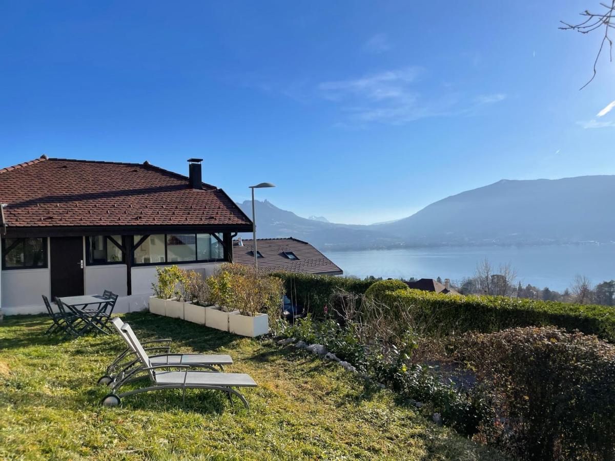 Maisonnette Vue Panoramique Lac D'Annecy Veyrier-du-Lac Kültér fotó