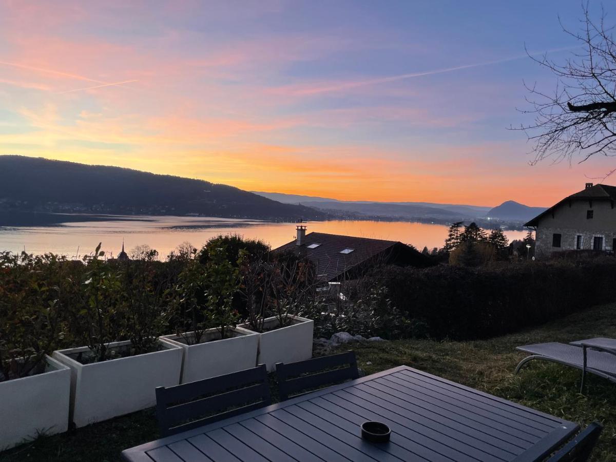 Maisonnette Vue Panoramique Lac D'Annecy Veyrier-du-Lac Kültér fotó